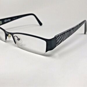 Dereon DOC316 001 Semi Rimless Eyeglasses Frame w/ Flexhinge 53-19-135